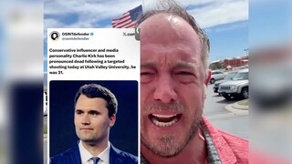 美国红脖子反应查理·科克之死