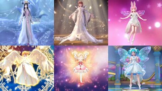 12 white domestic magic girls transformed, magic girls seem to like bleaching clothes
