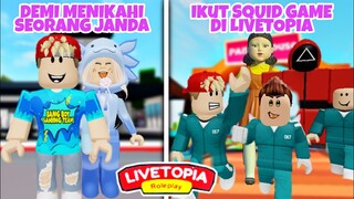 DEMI MENIKAHI JANDA BANG BOY IKUT SQUID GAME (LIVETOPIA) - ROBLOX INDONESIA