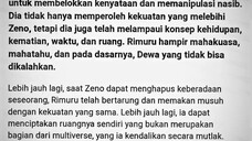 Nih ya, buat yang kemaren bilang katanya Rimuru Gabisa Menang Lawan Zeno