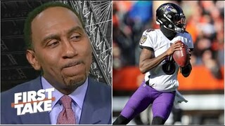 First Take | Stephen A. tells Ryan Clark Lamar is BACK!, he will lead Ravens win AFC next season