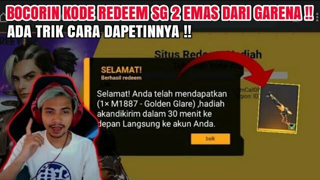 BOCORAN 10 KODE REDEEM FF❗KODE REDEEM SG GOLDEN FREE FIRE 25 APRIL 2022 HARI INI RESMI DARI GARENA