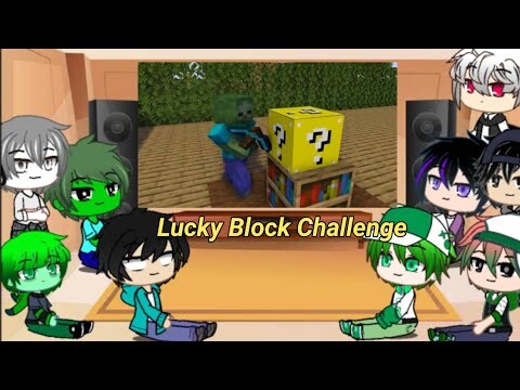 Monster School react to Lucky Block Challenge