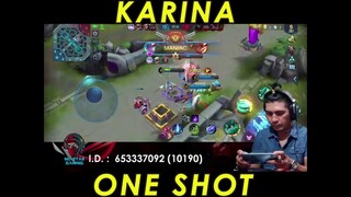 KARINA ONE SHOT | Gemini Halo | Mobile Legends