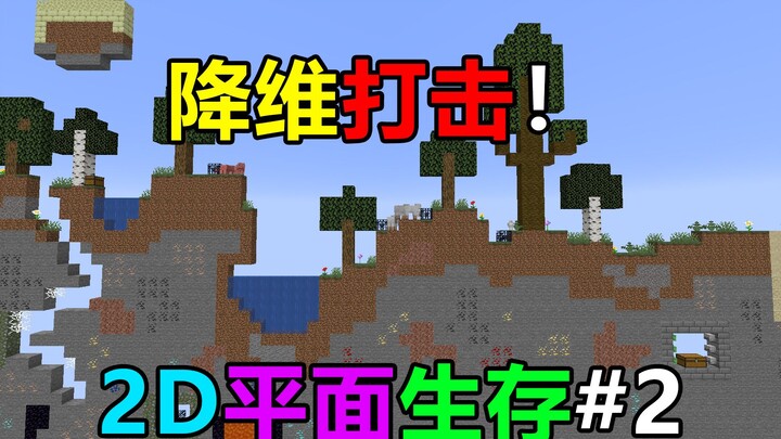 โจมตีลดมิติ! มายคราฟ กลายเป็นโลก 2D แล้วจะเอาชีวิตรอดต่อไปได้อย่างไร? การเอาชีวิตรอดในโลก 2D #2