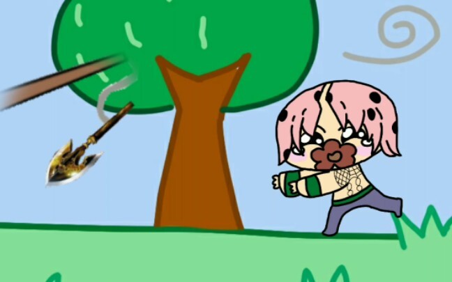 Diablo with the confiscated worm arrow