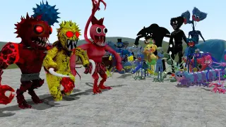 SCARIEST RAINBOW FRIENDS VS ALL POPPY PLAYTIME CHARACTERS In Garry's Mod!