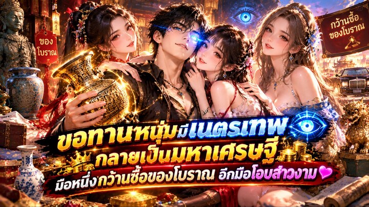 ขอทานหนุ่มมีเนตรเทพ กลายเป็นมหาเศรษฐี มือหนึ่งกว้านซื้อของโบราณ อีกมือโอบสาวงาม!