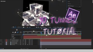 3D TUNNEL WITH CUBE | AFTER EFFECT TUTORIAL