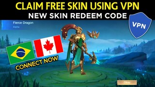 CLAIM FREE SKIN REDEEM CODE USING VPN | MOBILE LEGENDS FREE SKIN EVENT