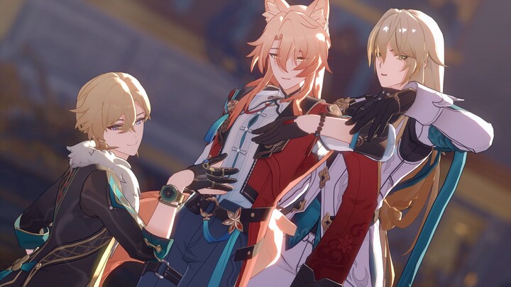💛 Three Foxes in One Show💛【Star Dome Railway MMD】