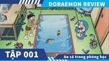 Review Phim Doraemon Tập 001 , Nobita Và Ao Cá Trong Phòng,  Cổ máy thời gian bị mất , Ngày Đầu tiên