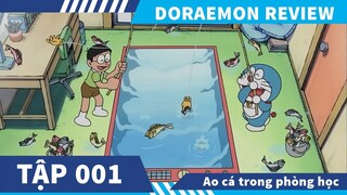 Review Phim Doraemon Tập 001 , Nobita Và Ao Cá Trong Phòng,  Cổ máy thời gian bị mất , Ngày Đầu tiên