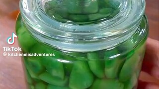 pickled garlic it's good for the body and has a lot of benefits try making it at home