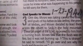Daily Verse.                  Exodus 3:1-3