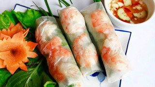 Cách làm gỏi cuốn tôm thịt thơm ngon chuẩn vị n| ASMR Cooking | GỎI CUỐN Với NƯỚC CHẤM Ngon TuyệT