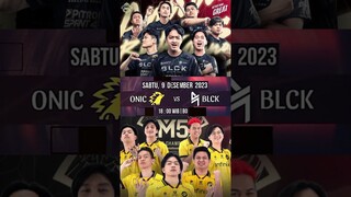 ONIC VS BLACKLIST JADWAL HARI INI #mlbb #mobilelegends #onic #rrq #onicesport #blacklist