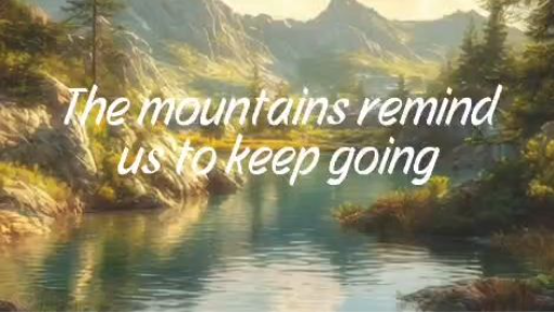 The Mountains Remind Us To Keep Going 🏔️