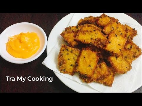 Tận dụng CƠM NGUỘI làm Bánh Gạo Giòn, chấm Sốt Phô Mai ngon tuyệt  | Tra My Cooking
