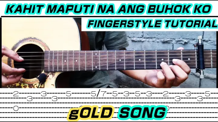 Kahit maputi na ang buhok ko (Guitar Fingerstyle Cover) Tabs