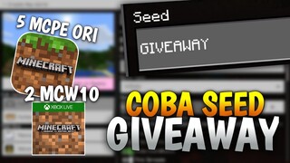 MENCOBA SEED "GIVEAWAY" DI MCPE !!!! DAN ADA GIVEAWAY SPECIAL 300K SUBSCRIBERS