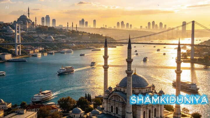 استنبول ترکیہ 🇹🇷 | وہ شہر جہاں یورپ اور ایشیا ملتے ہیں | Istanbul City Tour 4K