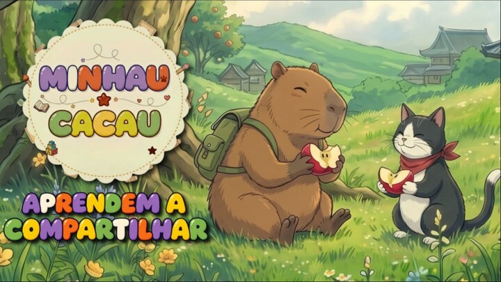 Minhau e Cacau Aprendem a Compartilhar 🍎 | Historinha com Música