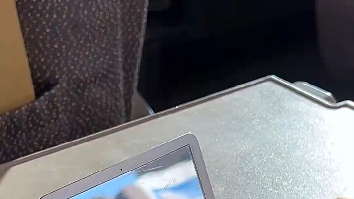 Seorang netizen yang sedang naik kereta cepat secara tak sengaja merekam sebuah adegan: penumpang di