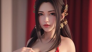 [AI Painting] Perfect World Qin Yining Underwear Show Series