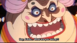 Luffy used Gomu Gomu no Red Roc on Kaido | One Piece Ep 1015 Eng-Sub