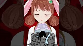 Sadako, hantu sumur Jepang #shorts #vtuber