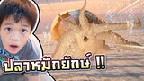 เจอปลาหมึกยักษ์มาตามหาลูก | ไปทำ CG ที่ทะเลกัน - DING DONG DAD