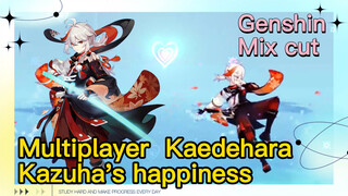 [Genshin   Mix cut]  Multiplayer, Kaedehara Kazuha's happiness