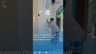 Gangguan Penglihatan Bukan Penghalang, Kakek Ini Tetap Semangat Seruka Adzan
