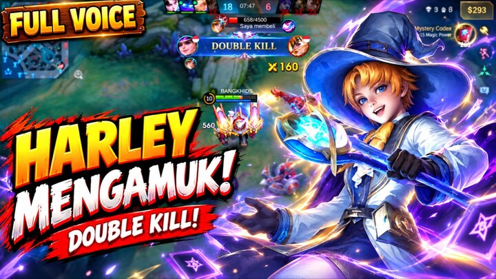 HARLEY MENGAMUK! DOUBLE KILL BIKIN MUSUH KETAR-KETIR 😱🔥 | Mobile Legends