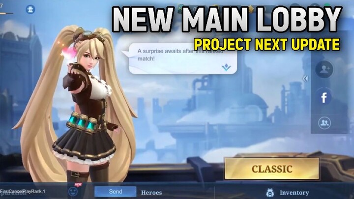 NEW UPCOMING 2022 HOMESCREEN UI FOR PROJECT NEXT | 3D CUTE LAYLA | MLBB