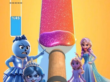 Trang phục của Elsa đã chuyển sang màu xanh rồi