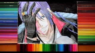 Speed anime drawing - Katekyo hitman Reborn - Rokudo Mukuro! / Рисуем Рокудо Мукуро!