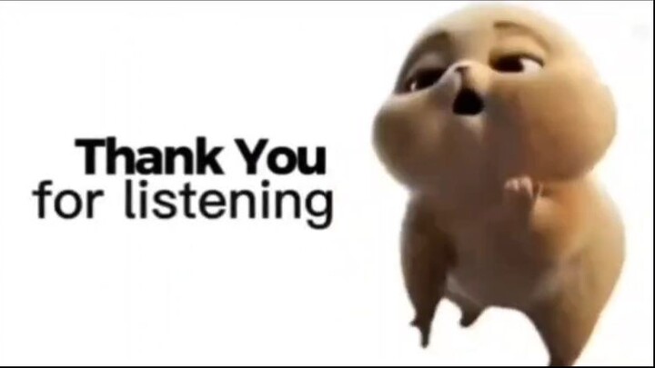 the end of presentation hamster