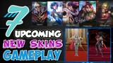 7 NEW SKINS AND GAMEPLAY | UPCOMING SEPTEMBER AND OCTOBER SKINS | MOBILE LEGENDS
