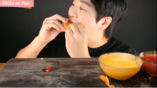 Hamburger, gà và 2 loại xốt phần cuối #mukbang