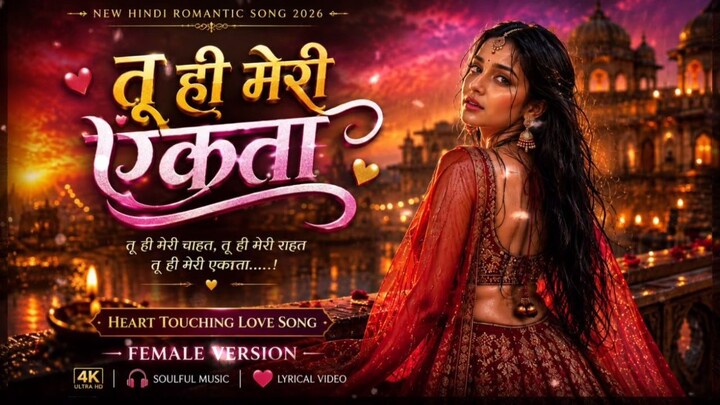 Hindi Romantic Song 2026|तू ही मेरी एकता | Hindi Song | New Love Song|Heart Touching Romantic Song