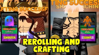 REROLLING AND CRAFTING MY KAIDO AND GILGAMESH IN ANIME FIGHTER SIMULATOR!