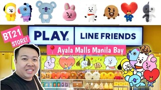 BTS BT21 STORE IN MANILA! 💜 PLAY LINE FRIENDS | AYALA MALLS MANILA BAY | JM BANQUICIO