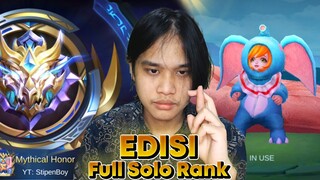 Detik Detik Mythical Honor Pake Nana Gajah!! Edisi Full Solo Rank!! Mobile Legends