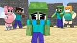 Monster School : A Sad Love Story Of Baby Zombie And Forest God - Minecraft Animation