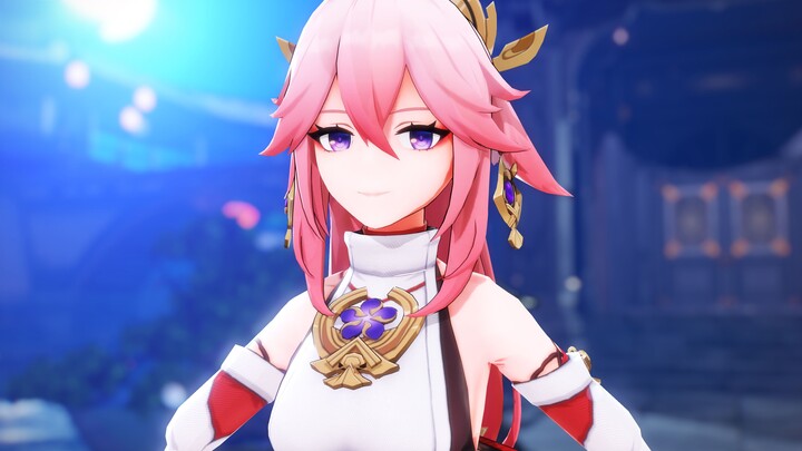 [4K/ Genshin Impact ] Yae Goddess-Three days have passed since we last saw her, and the world is ful