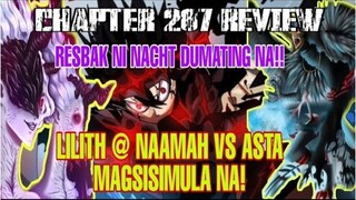 CHAPTER 287 REVIEW TAGALOG│RESBACK NI NATCH DUMATING NA│LILITH AT NAAMAH VS ASTA