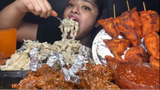 Xiên gà nướng chấm sốt cay ngon ngon MUKBANG #asmr #mukbang