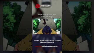 Bro building muscles in an isekai with magic #anime #shorts #animeedits #animememes